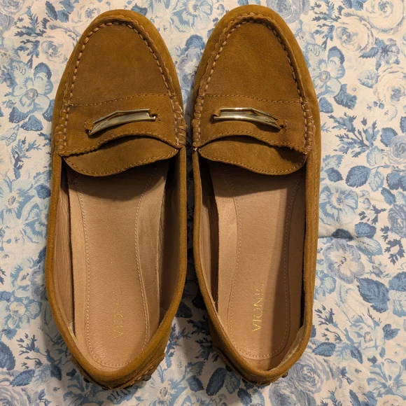 Vionic Women's Brown Suede Loafers - Picture 2 of 9